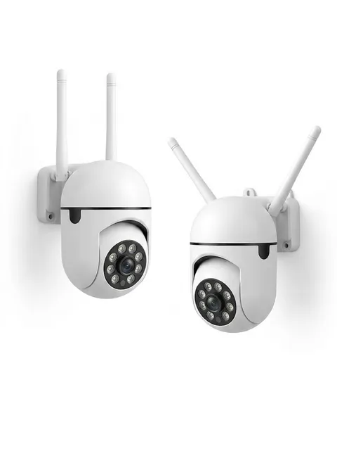 Set of 2 Instavision Wireless Network Cameras Model CB201 Indoor White New