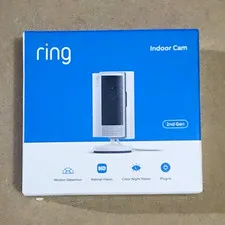 Ring Indoor Cam (2nd Gen) HD Wi-Fi Plug-In Indoor Security Camera White