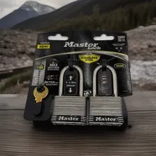 Master Lock Padlock Stainless Steel Weather Resistant 1 1/2 " Shackle 1SSTLF