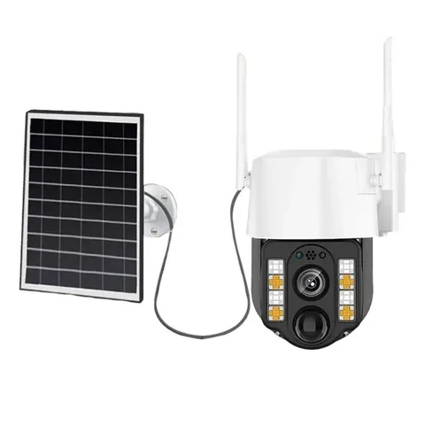 Solar 4G Outdoor Dual-Lens Cam – PIR, Waterproof, Outdoor Surveillance