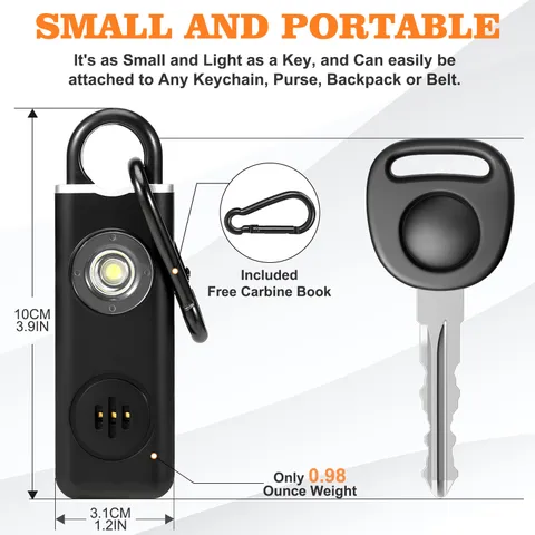 Self Defense Siren Personal Safety Alarm for Women, Men, Kids, Elderly - SOS LED
