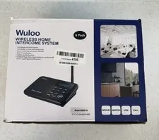 Wuloo wireless home intercom, Long Range Wireless VOX, GROUP, MONITOR Black NEW 