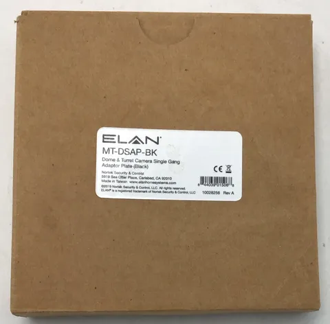 New ELAN MT-DSAP-BK Bullet Single Gang Box Adapter Plate for IP Cameras  r184