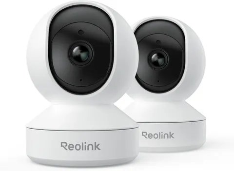REOLINK E1-4MP Home Security Camera System Night Vision WiFi 6 Pan Tilt 2-Pack