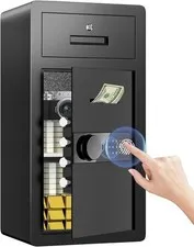 kavey 6.8 Cub Extra Large Safe Box Fingerprint Home Safe with Hidden Compartment