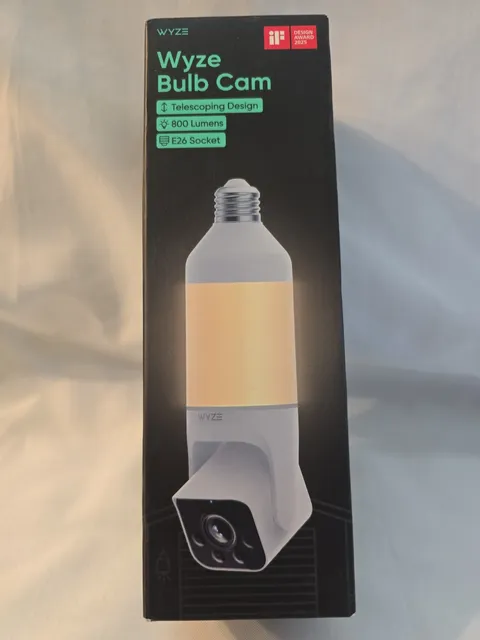 Wyze Bulb Cam Light Socket Security Camera E26 Socket Color Night Vision Outdoor