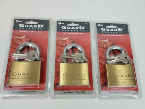 PADLOCK Heavy Duty Rust Proof Security Shackle Lock With 3 Keys Lot of 3