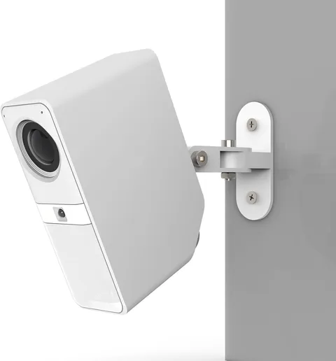 Metal Wall Mount Compatible with Simplisafe Smart Alarm Indoor Camera | (White,