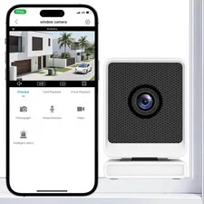3MP 2K Window Security Camera, 2.4Ghz & 5Ghz Wifi Wireless Indoor Cameras for Ho