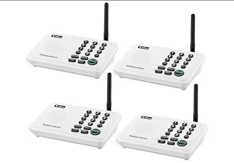 Wireless Intercom System for Home 5280 Feet Range 10 Channel 3 Code - 4 Pack