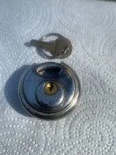 Vintage Chinrose  Stainless Steel Discuss Lock Round