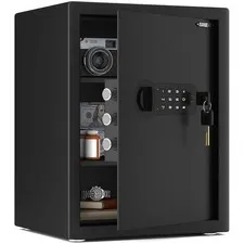 ISLANDSAFE Small Home Safe Box Deluxe Digital Electronic Keypad Lock Safes 1....