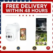 blurams 2K Outdoor Security Camera WiFi PTZ Color Night Vision Alexa