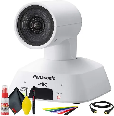 Panasonic Compact 4K PTZ, HDMI, USB, Streaming PTZ Camera (White) (AW-UE4WG) +