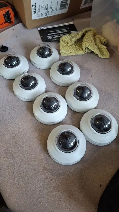 (8) Axis M3086-V 4MP Indoor Security Camera