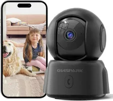 2K Indoor Security Camera for Baby Monitor, 2.4Ghz Wifi 360 Pet Camera with Nigh