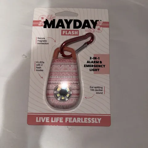 MAYDAY ULTRA FLASH, 2 in 1 ALARM & EMERGENCY LIGHT PINK WITH DESIGN