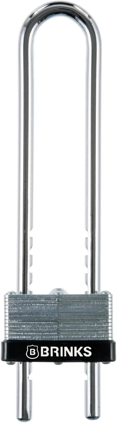 44mm Laminated Steel Keyed Padlock with Adjustable Shackle -1 Count (Pack of 1)