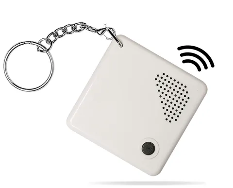 Talking Clock Keychain for Blind - Clear North American English Voice, time a...