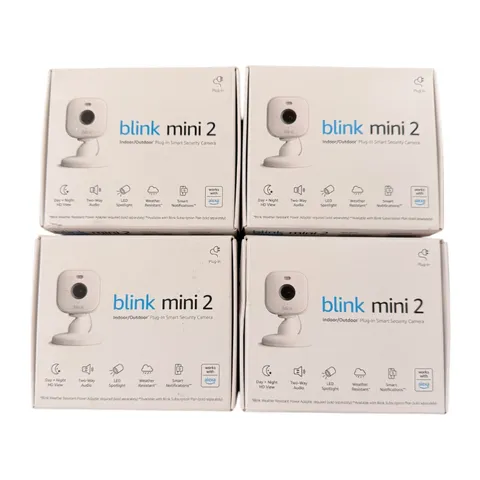 Blink Mini 2 Plug in Home & Pet Indoor Security Camera HD Video Color Night View