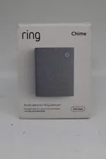 New Ring Chime 3rd Gen Enhanced Audio Real-Time Alerts Home Security White