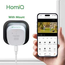 Homiq AI Magnetic 2K 3MP Window Camera, Supports 2.4Ghz and 5Ghz Wifi, Home Secu