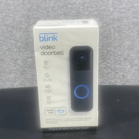 Blink Video Doorbell Smart Wifi Alexa (Battery or Hardwire) Two-Way Audio NEW