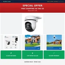 Tapo C500 1080p Outdoor Wi-Fi Security Camera 360° PTZ Alexa Google