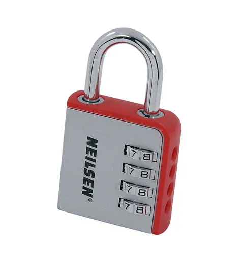 8cm 4 Dial Combination Padlock Keyless Large for Luggage Lockers Tool Boxes