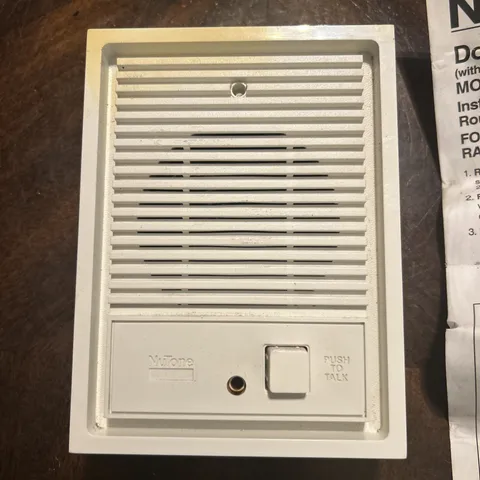 NuTone IS-60WH Door Speaker with Talk/Listen Button