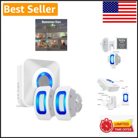WaveLink Wireless Security System - PIR Motion Detector with Customizable Alerts