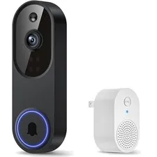 Battery-Powered 1080p Wi-Fi Doorbell with 2-Way Audio and Secure Cloud Storage