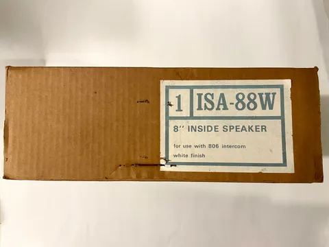 NEW Nutone ISA-88W Intercom Speaker w/Controls (for 806 Master) White IS-88 88W