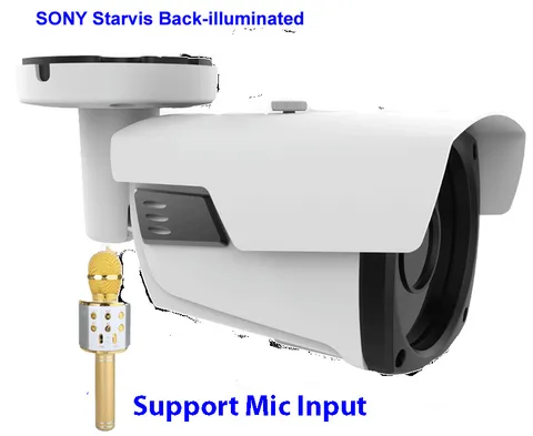 5MP POE IP Security Camera Mic IP66 starlight  Wide Angle vari-focus Lens