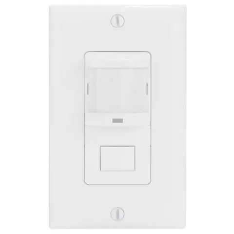 IOS Series 500-Watt In-Wall PIR Vacancy and Occupancy Sensor Switch Decorator 15