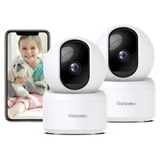 Indoor Cameras for Home /Baby Monitoring in 2K, G2 2Pack