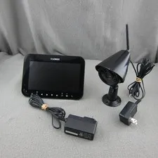 Lorex LW2742 7" Wireless Security System TESTED WORKING Power Adapters SD