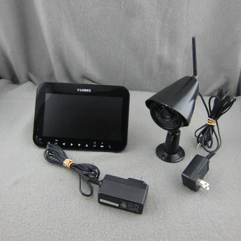 Lorex LW2742 7" Wireless Security System TESTED WORKING Power Adapters SD