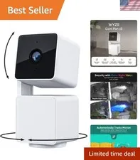 1080p Wi-Fi Smart Home Security Camera with Color Night Vision & Motion Tracking