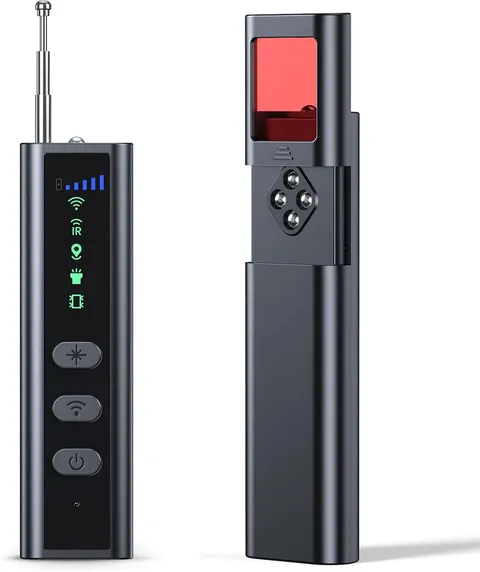 Detector De Camaras Ocultas Dispositivos RF GPS Y Lente Infrarrojo Con Pantalla