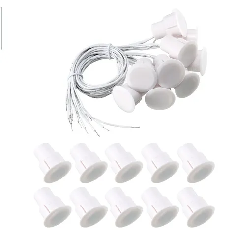 10pcs RC-36 NC Recessed Wired Security Contact Sensor Alarm Magnetic Reed Switch