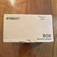 Wisenet SQ-SNB6011P IP Network Wired Box Security Camera Color Brown 1 Cam