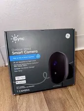 GE Cync Outdoor wired Smart Camera CAMODWD3MW1-1P Factory Sealed