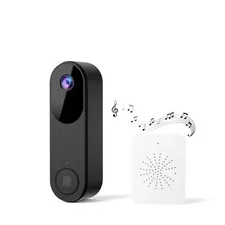 UNXAI Wireless Doorbell Camera, Smart Door Camera Wireless with Live View Vid...