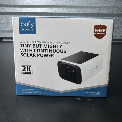 Eufy Wire-Free Solar Security Camera 2K Resolution SoloCam S220 P/N T8134121-1