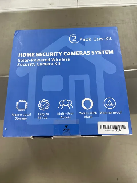 Aume Security Cameras Wireless Outdoor, 2 Cam Kit, No Subscription, Solar Powe 2