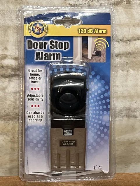 Portable Wedge Door Stop Alarm, Travel, Home, office, adjustable sensitivity
