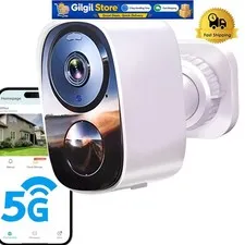 Long Battery Life 2K Security Camera with Free Cloud Storage - Alexa Compatible