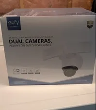 eufy Security Floodlight Camera E340 Wired, 360° Pan and Tilt, 24/7 Recording