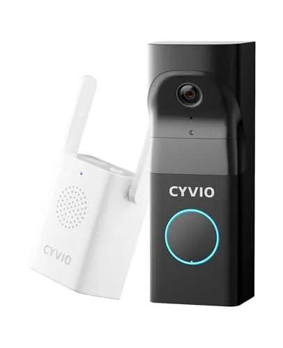 Doorbell Camera Wireless, 5MP Video Doorbell with Base Station, Head to Toe Wide